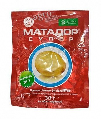 Протравитель "Матадор супер" ТМ "Аптека садовода" 30г