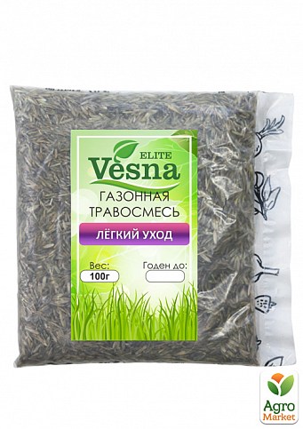 Газонная травосуміш "Легкий догляд" ТМ "Vesna Elite" 100г