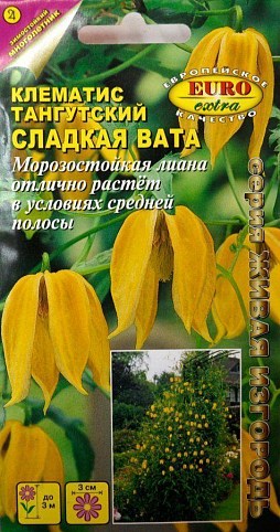 Клематис Тангутский "Сладкая вата" ТМ "Аэлита" 0.027г