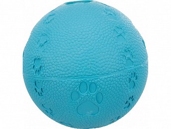 Trixie Игрушка для собак мяч резиновый с пищалкой рисунок лапки  диаметр 6 см (3486120)