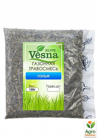Газонная травосуміш "Гольф" ТМ "Vesna Elite" 100г