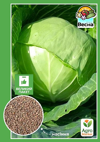 Капуста "Харківська зимова" (Великий пакет) ТМ "Весна" 3г