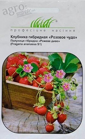 Клубника "Розовое чудо" ТМ "Hem Zaden" 0.03г