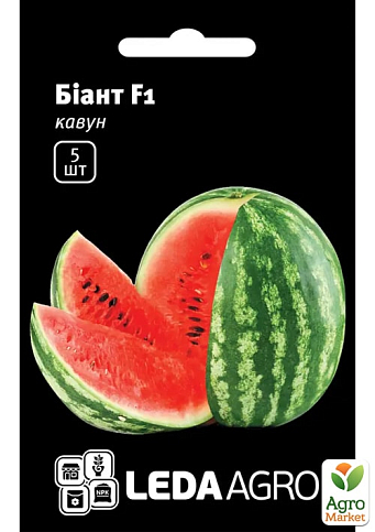 Арбуз "Биант F1" ТМ "Leda Agro" 5шт