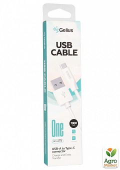 Кабель USB Gelius One GP-UC119 (1m) Type-C White2