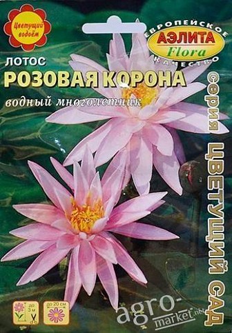 Лотос "Розовая корона" ТМ "АЭЛИТА" 2шт