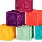 Розвиваючі силіконові кубики - ПОРАХУЙМО! (10 кубиків,  в сумочці, м'які кольори)