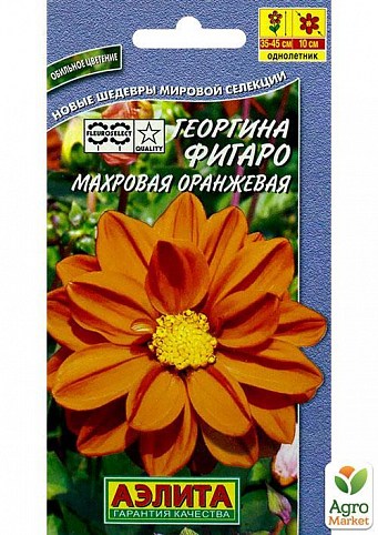 Георгина махровая "Фигаро оранжевая" ТМ "АЭЛИТА" 7шт