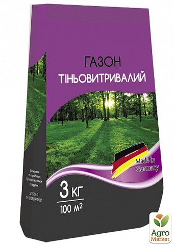 Газонная травосмесь на 100м² "Теневыносливый" ТМ "Семейный сад" 3кг