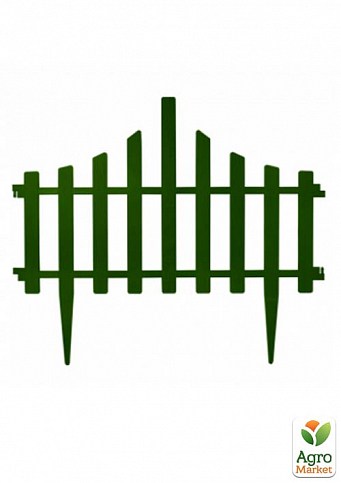 Набір огорожі для газону "Заборчик" (4в1) зелений (493)