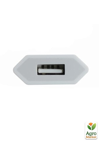 Переходник адаптер вилка 220 -USB  белый ( для гирлянд) - фото 2