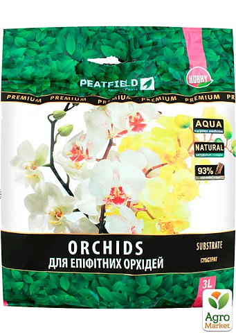Торфяной субстрат для эпифитных орхидей ТМ "PEATFIELD" 3л