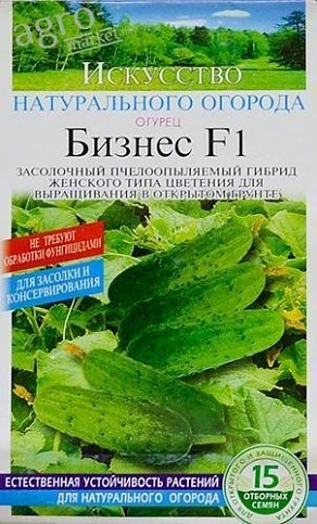 Огірок "Бізнес F1" ТМ "Сонячний березень" 15шт