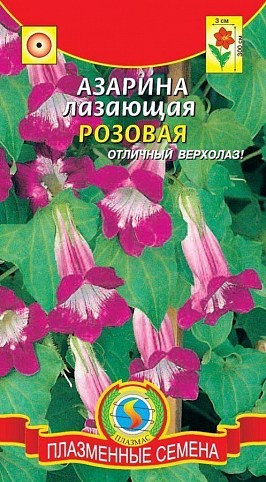 Азарина лазающая "Розовая" ТМ "Плазменные семена" 10шт