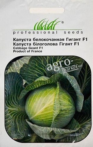 Капуста "Гигант F1" ТМ "Hem Zaden" 20шт