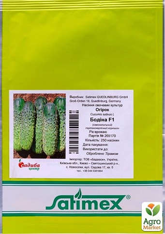 Огірок "Бодина F1" ТМ "Satimex" 250шт