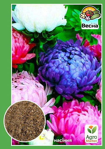 Астра "Пионовидная смесь" ТМ "Весна" 0.2г