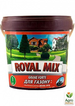 Мінеральне добриво "Для газону весна-літо" ТМ "Royal Mix" (Банку) 1 кг1