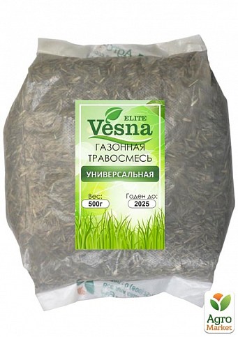 Газонная травосуміш "Універсальна" ТМ "Vesna Elite" 500г