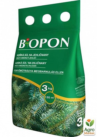 Минеральное Удобрение для хвойных растений от пожелтения ТМ "BIOPON" 3кг