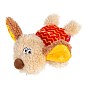 Игрушка для собак Собачка с пищалкой GiGwi Plush, текстиль, пластик, 13 см (75304)