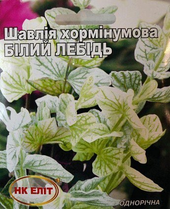 Сальвия хорминумовый "Белый лебедь" ТМ "НК ЭЛИТ" 0.3г
