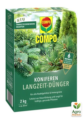 Тверде добриво тривалої дії для хвойних COMPO 2кг (3856)