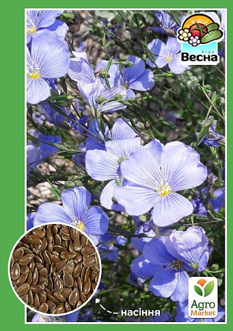 Лен многолетний "Голубой" ТМ "Весна" 0.5г