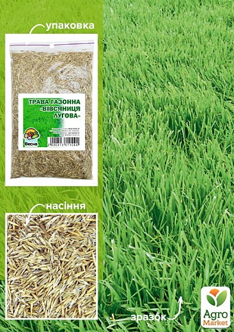 Трава газонная "Овсяница луговая" ТМ "Весна" 100г