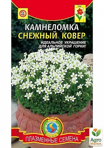 Камнеломка "Сніговий килим" ТМ "Плазмові насіння" 0,005 г