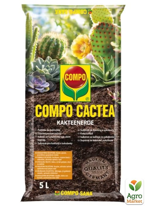 

Торфосмесь для кактусов COMPO CACTEA 5л (1221)
