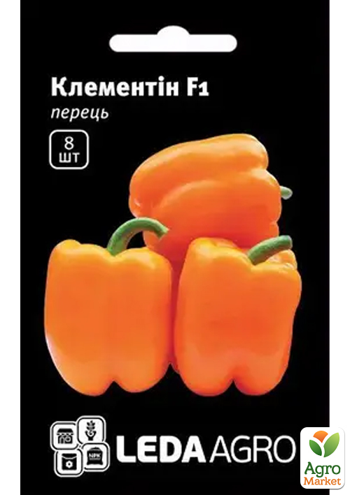 

Перець Клементін F1 ТМ Leda Agro 8шт