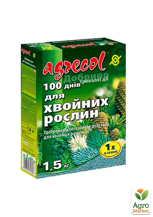 

Добриво тривалої дії для хвої (100 днів) 15-5-20 ТМ Agrecol 1,5 кг