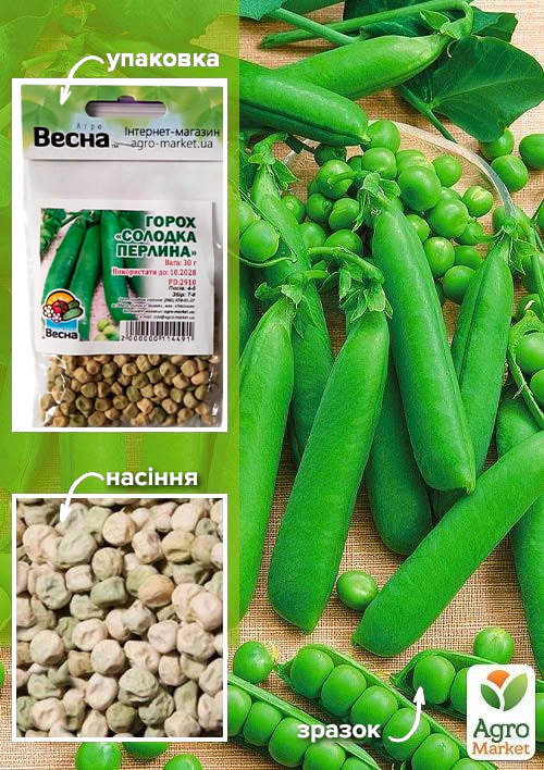 

Горох Сладкая жемчужина (Зипер) ТМ Весна 30г