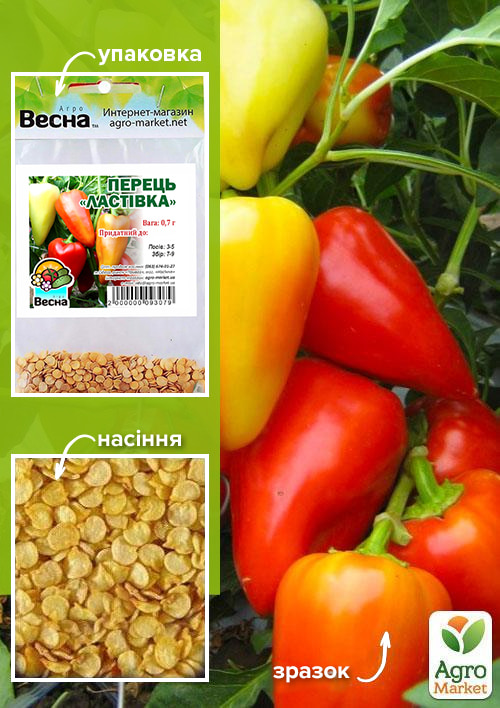 Перец "Ласточка" (Зипер) ТМ "Весна" 0,7г