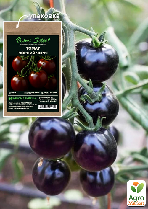 Томат "Чорний Черрі" ТМ "Vesna Select" 20шт