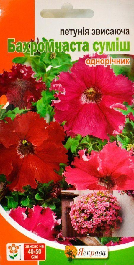 Петуния свисающая "Бахромчатая смесь" ТМ "Яскрава" 0.075г