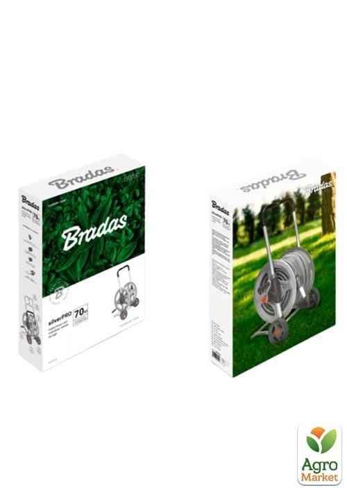 

Тележка металлическая SILVER PRO для шланга 1/2" 70м, Bradas AG333