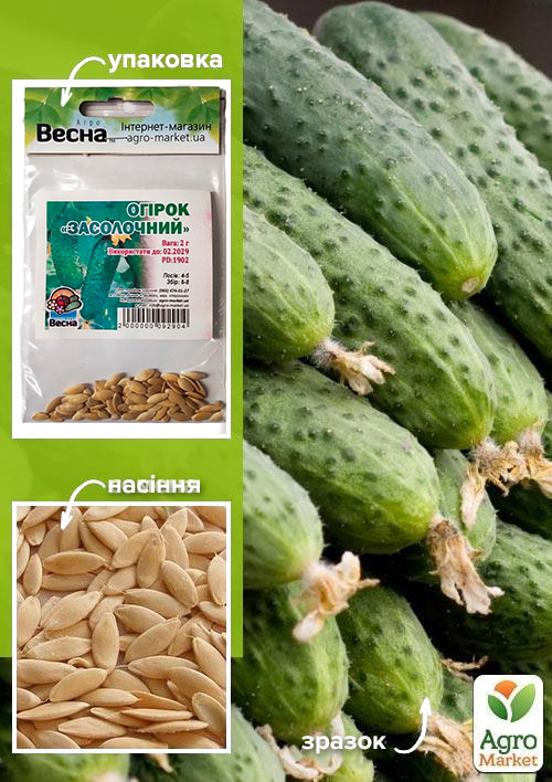 

Огурец Засолочный (Зипер) ТМ Весна 2г
