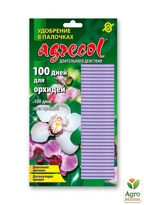 

Удобрение в палочках для орхидей (100дней) 10-10-10 ТМ Agrecol 30шт