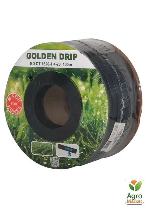 

Крапельна стрічка з плоским емітером, крок10 ТМ GOLDEN DRIP 100м