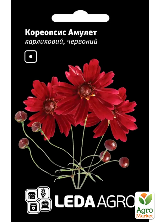 

Кореопсис карликовий Червоний амулет ТМ Leda Agro 0,2г