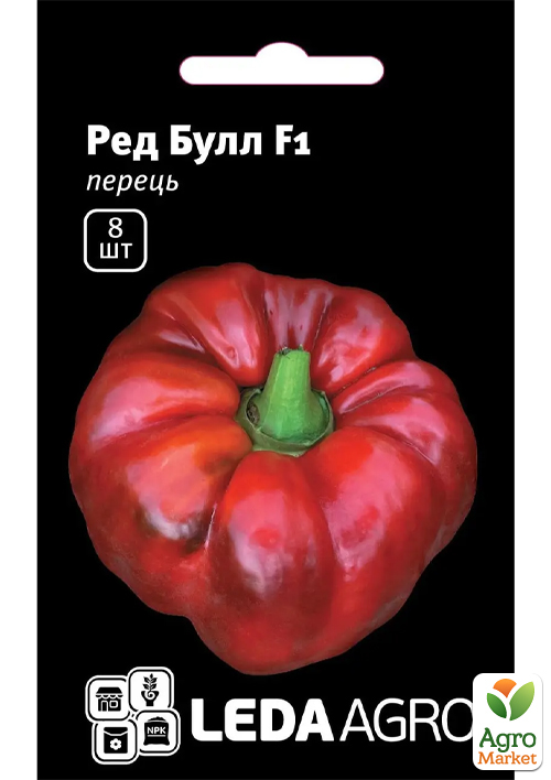

Перец Ред Булл F1 ТМ Leda Agro 8шт