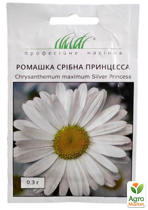 

Ромашка великоквіткова Срібна Принцесса ТМ Професійне насіння 0,3г