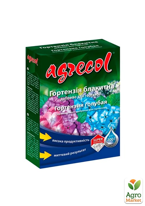

Добриво для гортензії блакитної (кристалічне) 7-0-12,5 ТМ Agrecol 200г