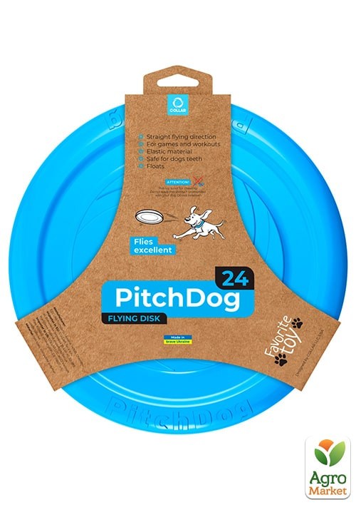 

Игровая тарелка для апортировки PitchDog, диаметр 24 см голубой (62472)