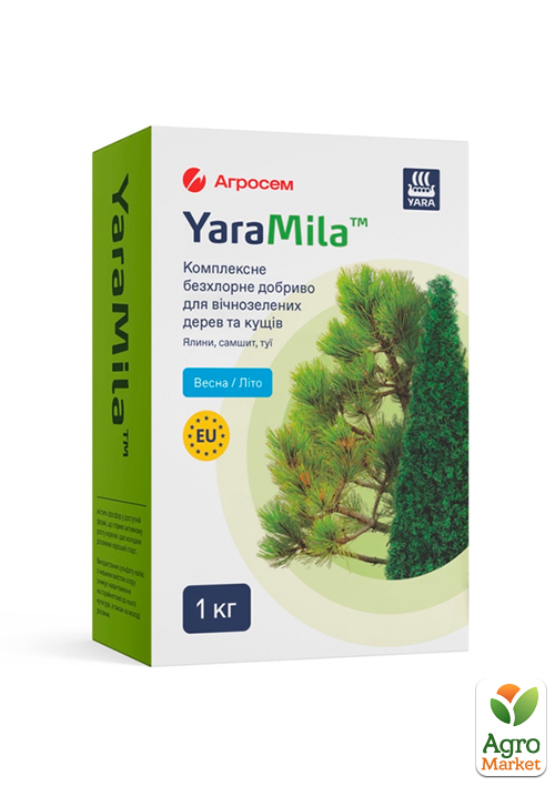 

Удобрение для вечнозеленых деревьев и кустов, весна-лето ТМ YaraMila 1кг