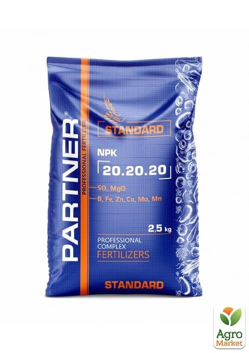 

Комплексное Удобрение NPK STANDARD 20.20.20+S+MG+ME ТМ Partner 2.5 кг