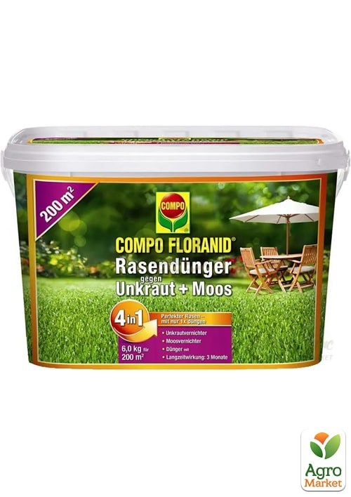 

Комплексное удобрение Compo Floranid против мха и сорняков 4,5 кг (1223)