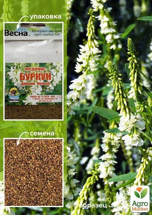 

Медонос "Буркун" донник белый (Зипер) ТМ "Весна" 15г